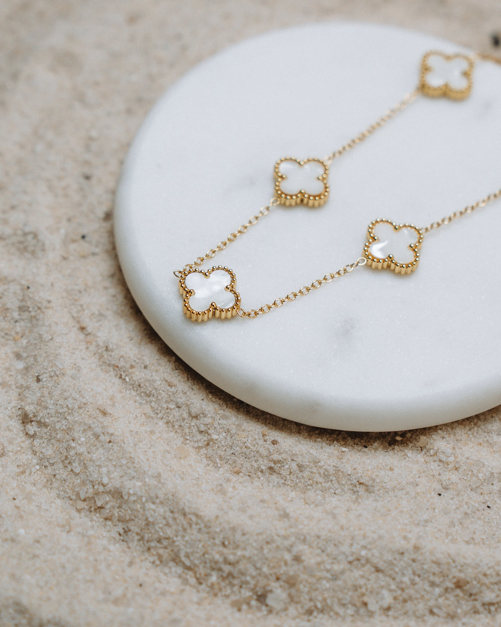 White Clover Necklace