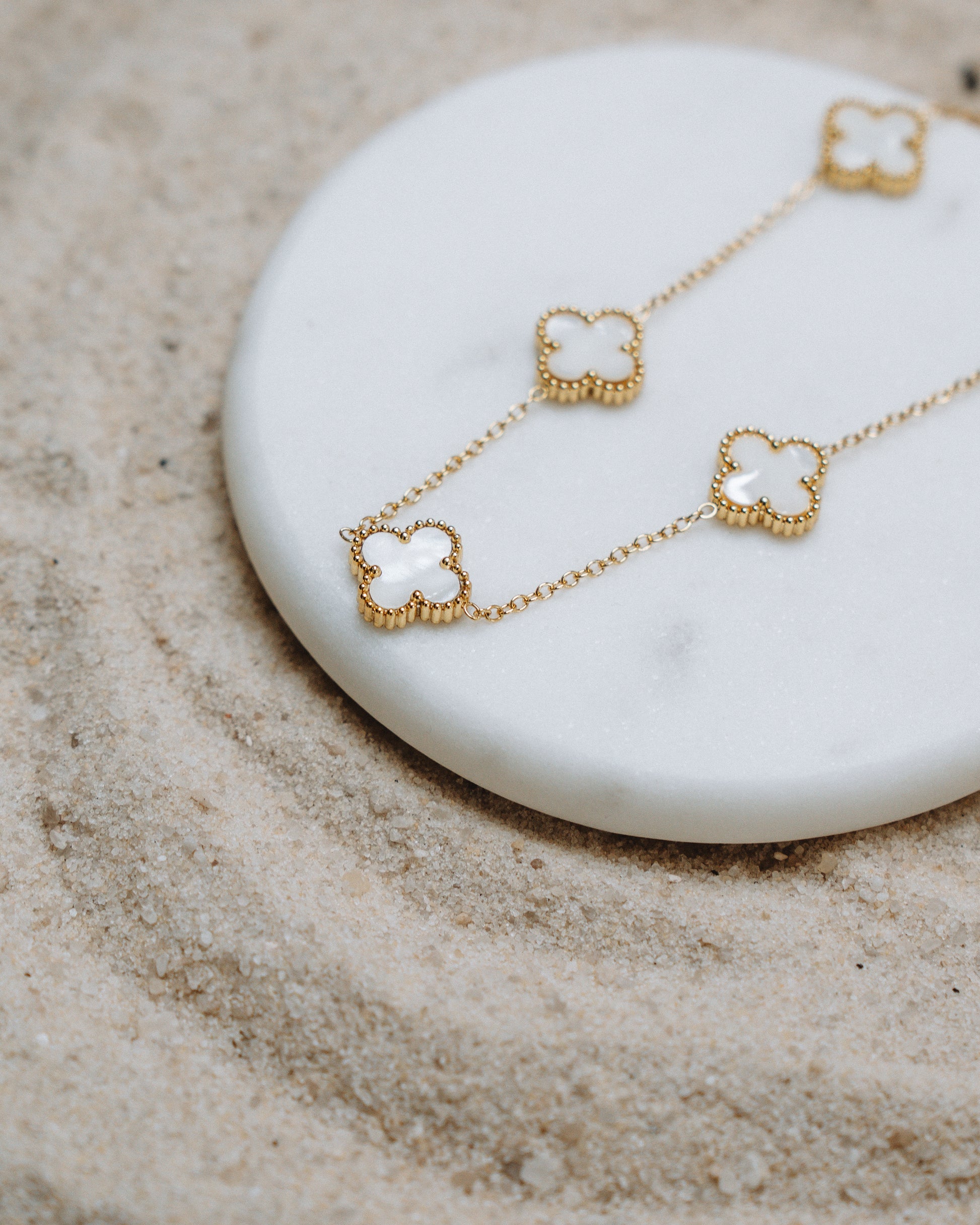 White Clover Necklace