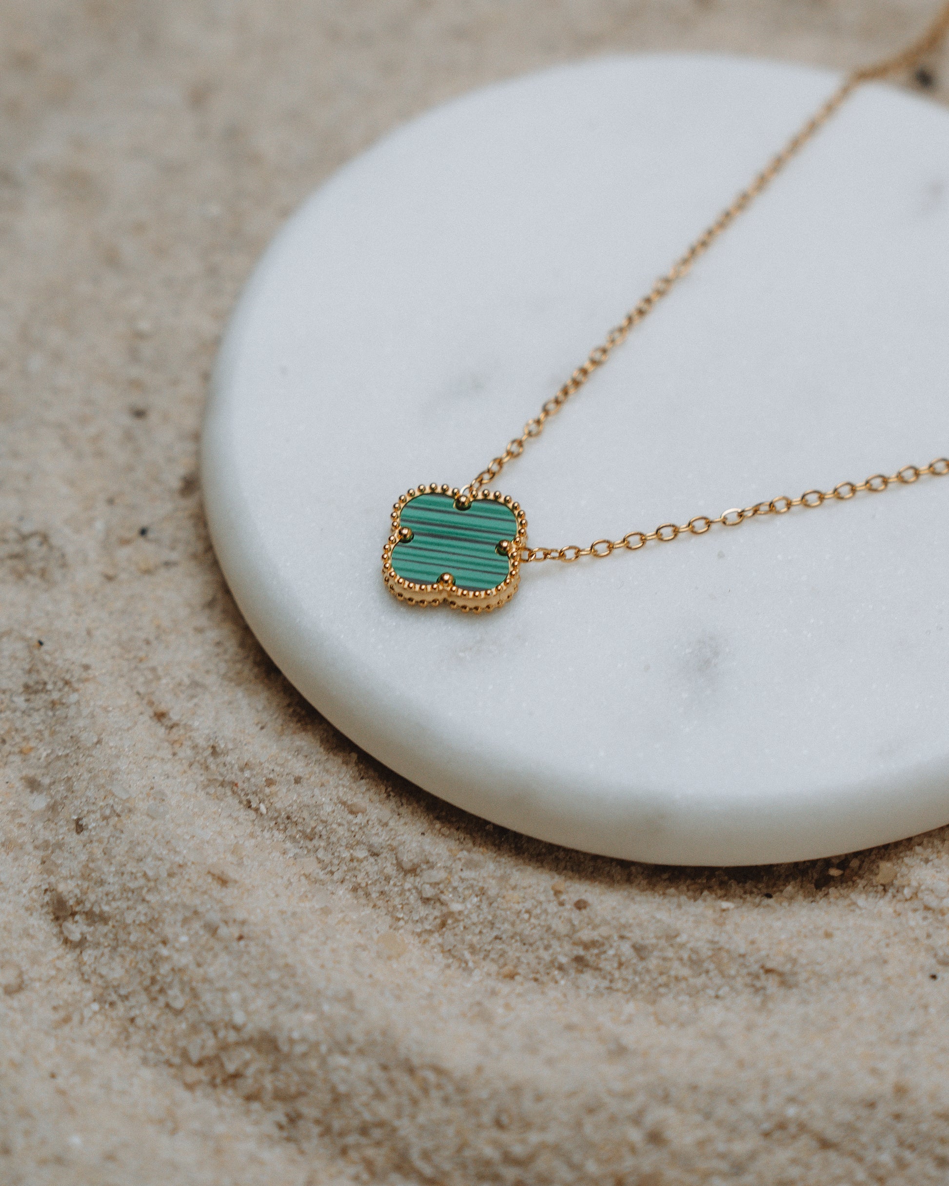 Green Clover Necklace