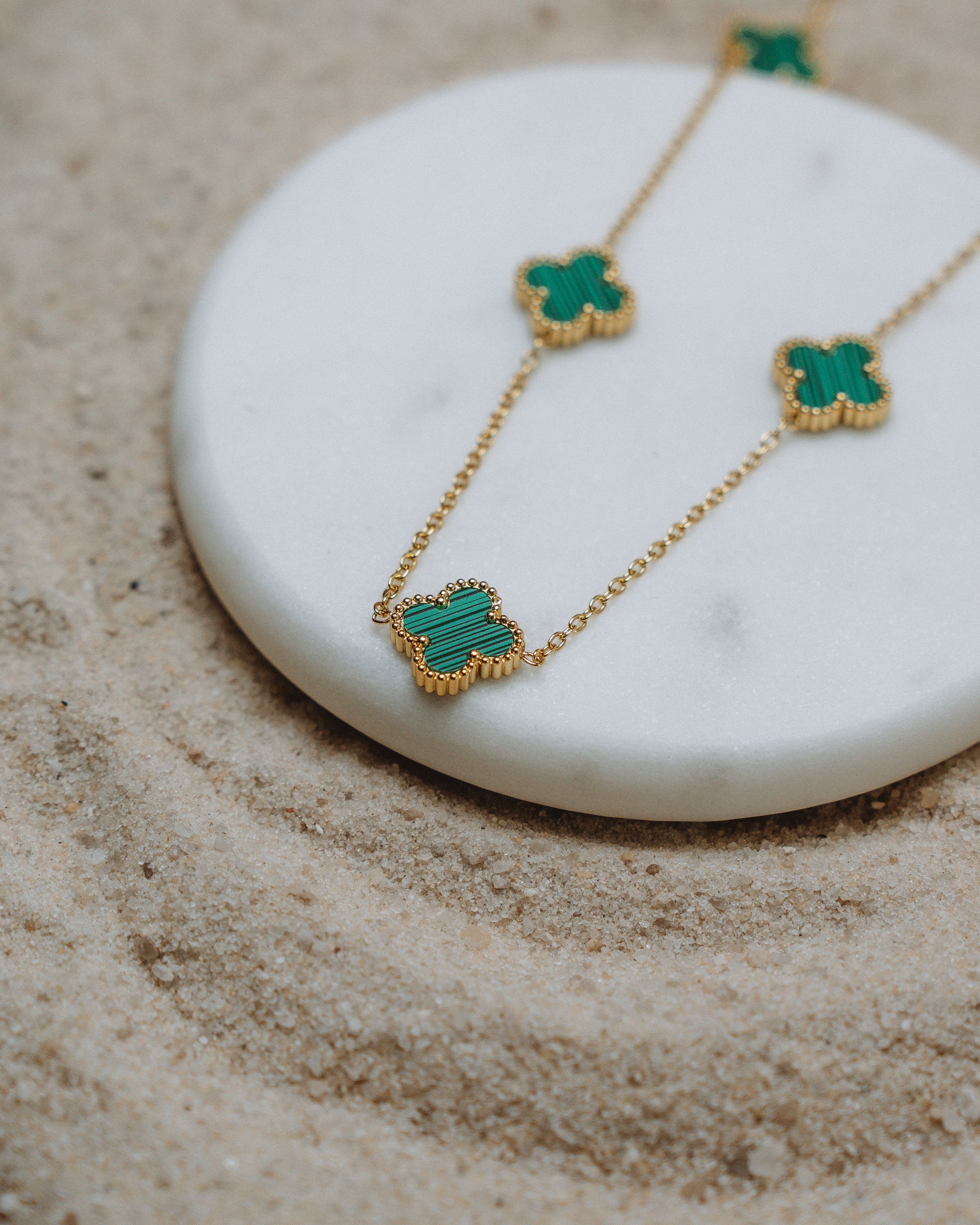 Green Clover Necklace