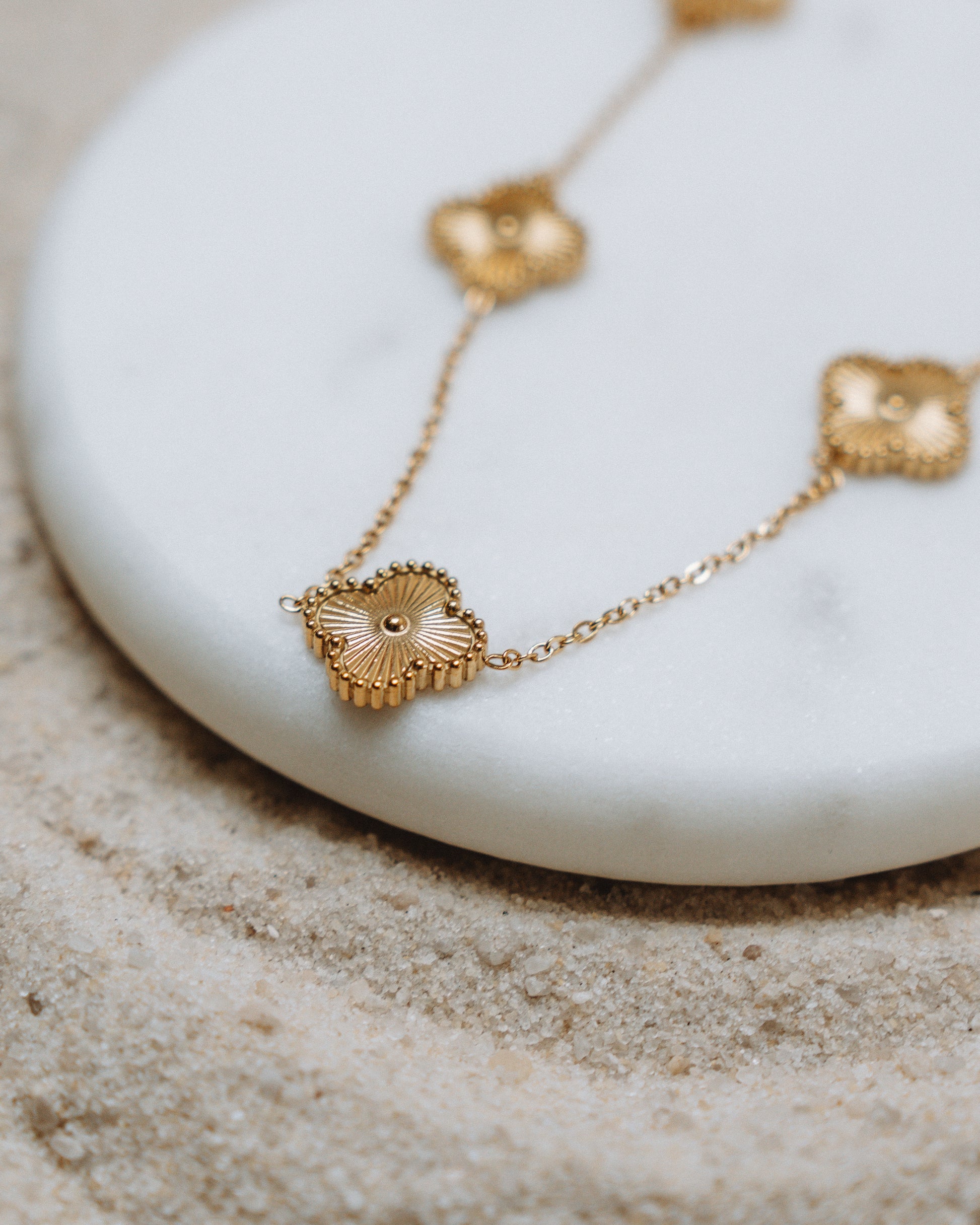 Gold Clover Necklace