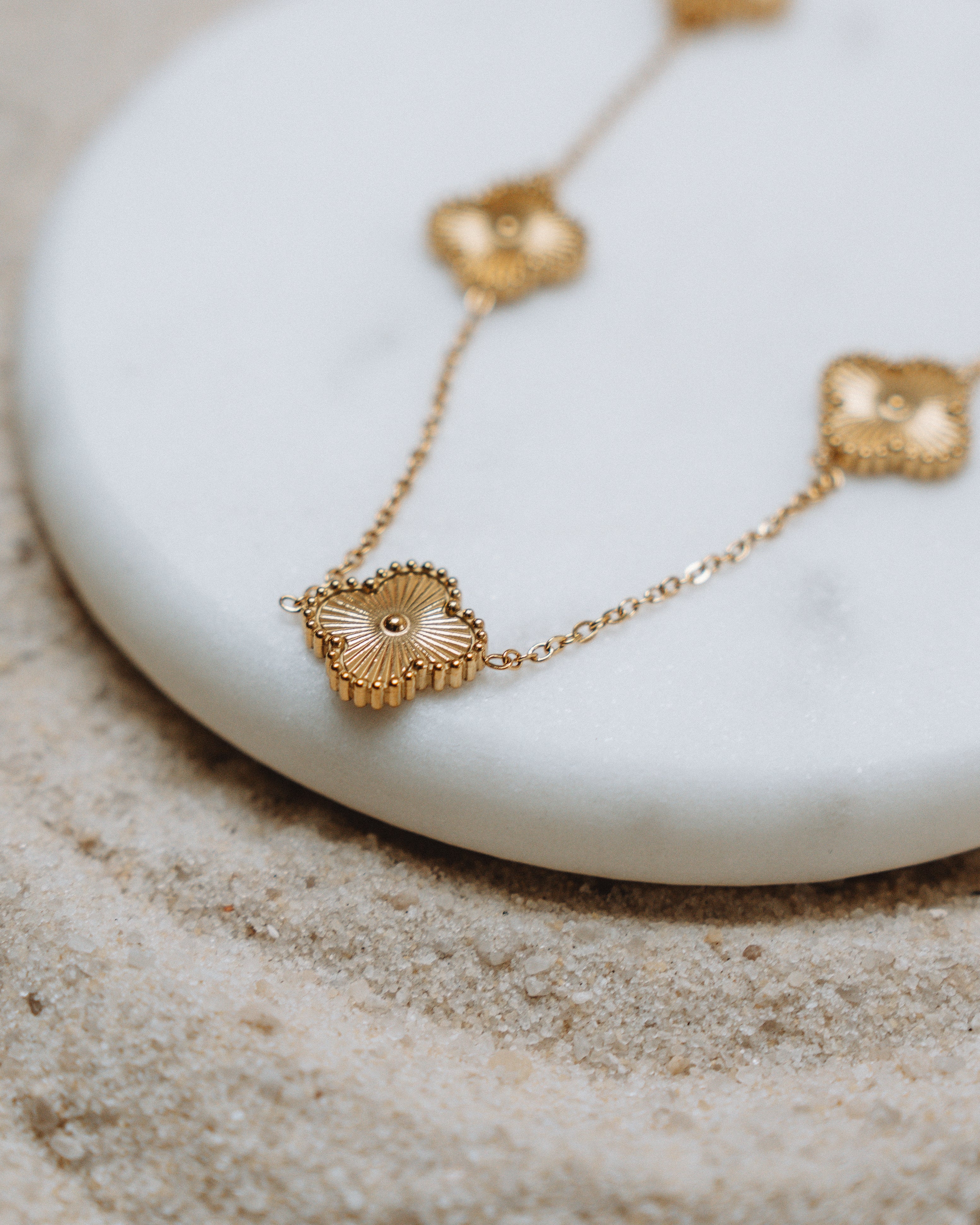 Gold Clover Necklace