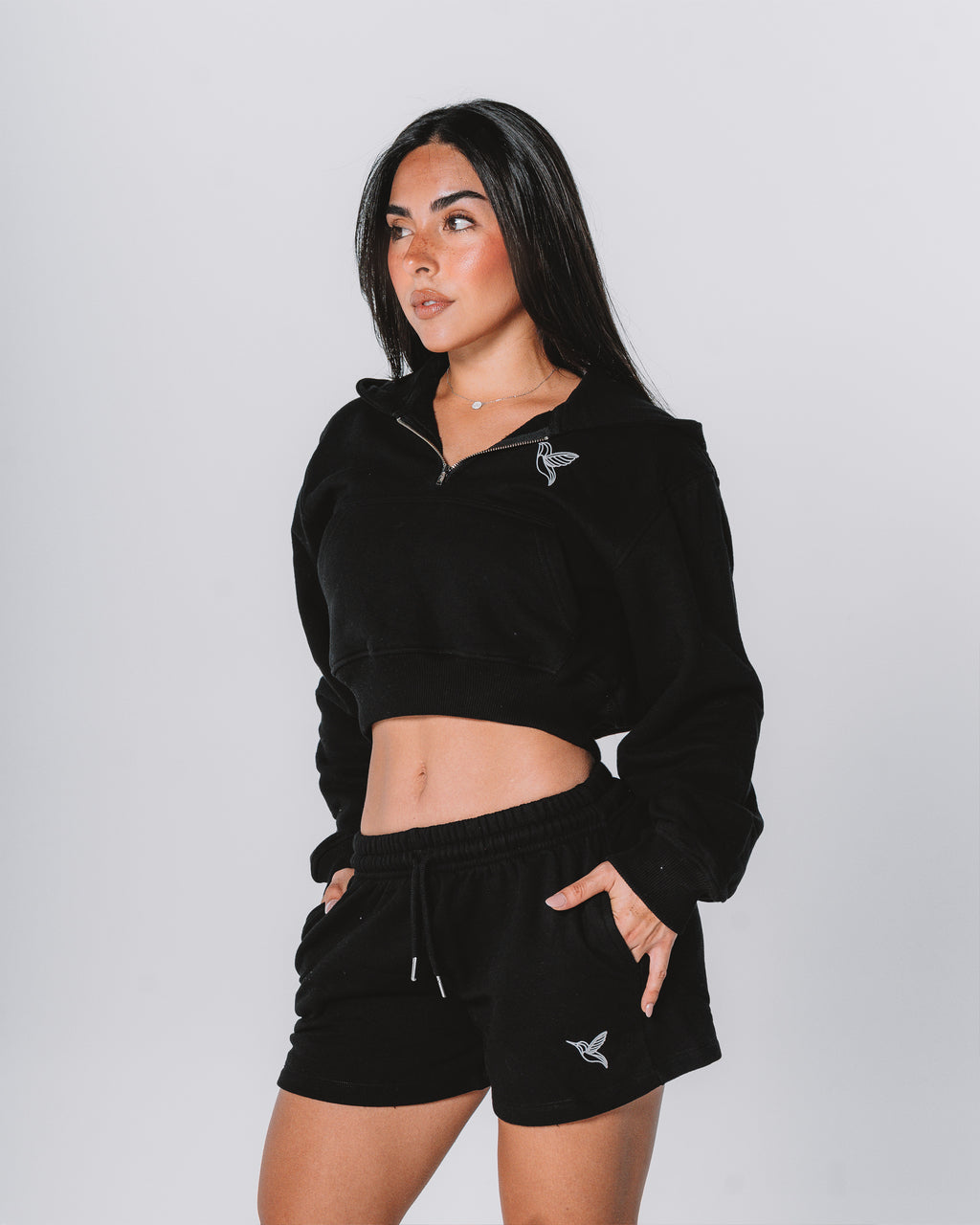 Ocean sweatshort / Black.