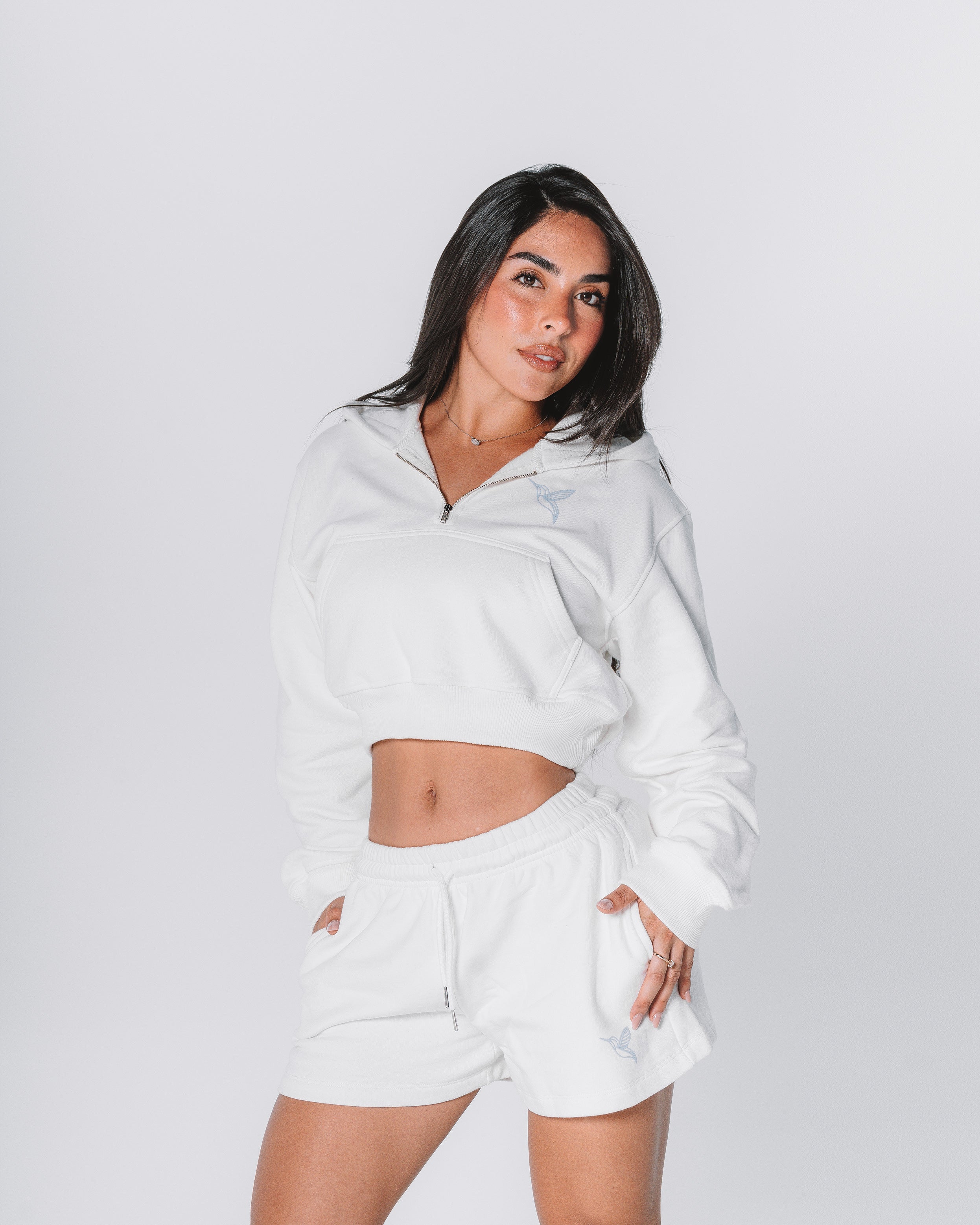 Ocean sweatshort / Pearl White