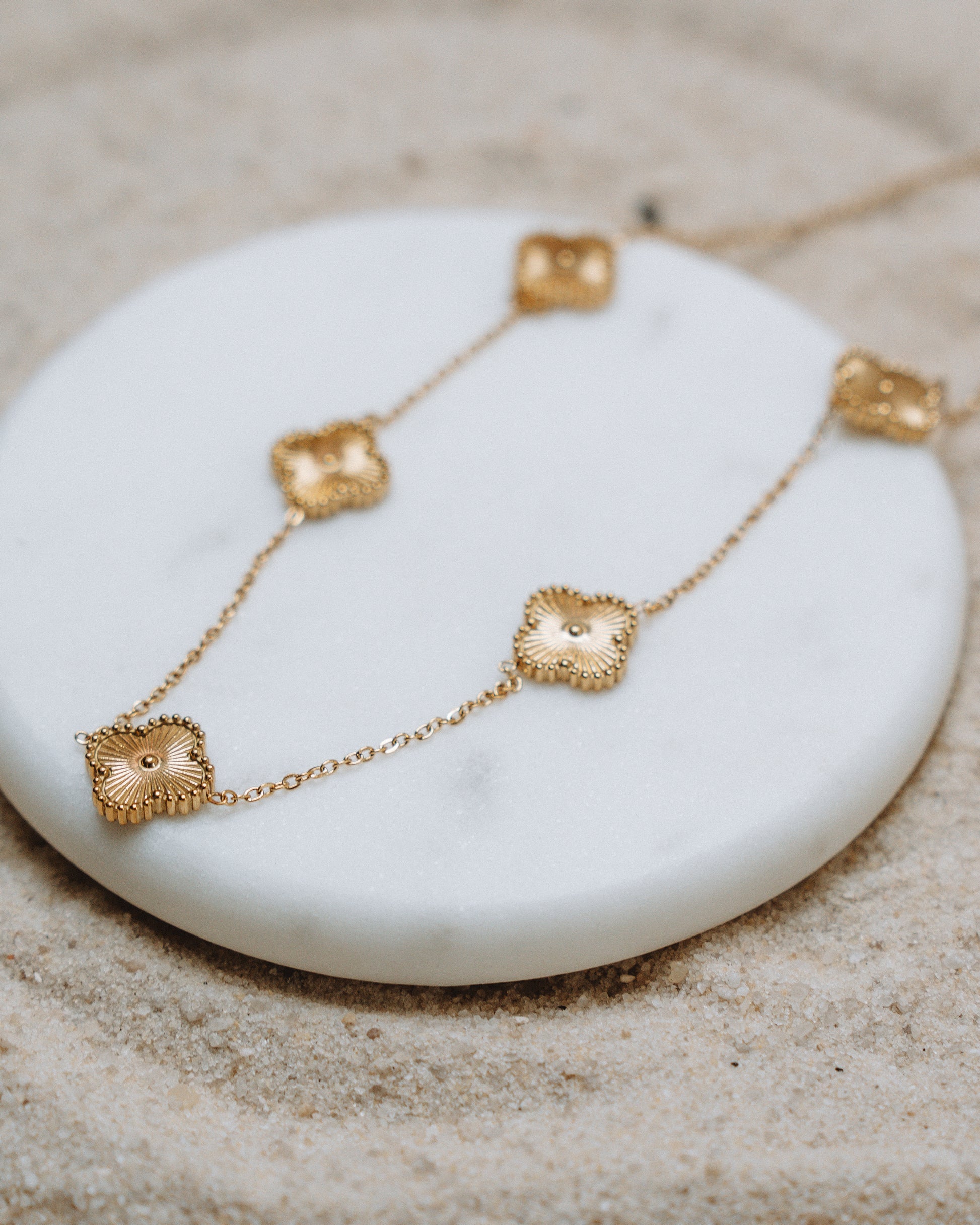 Gold Clover Necklace
