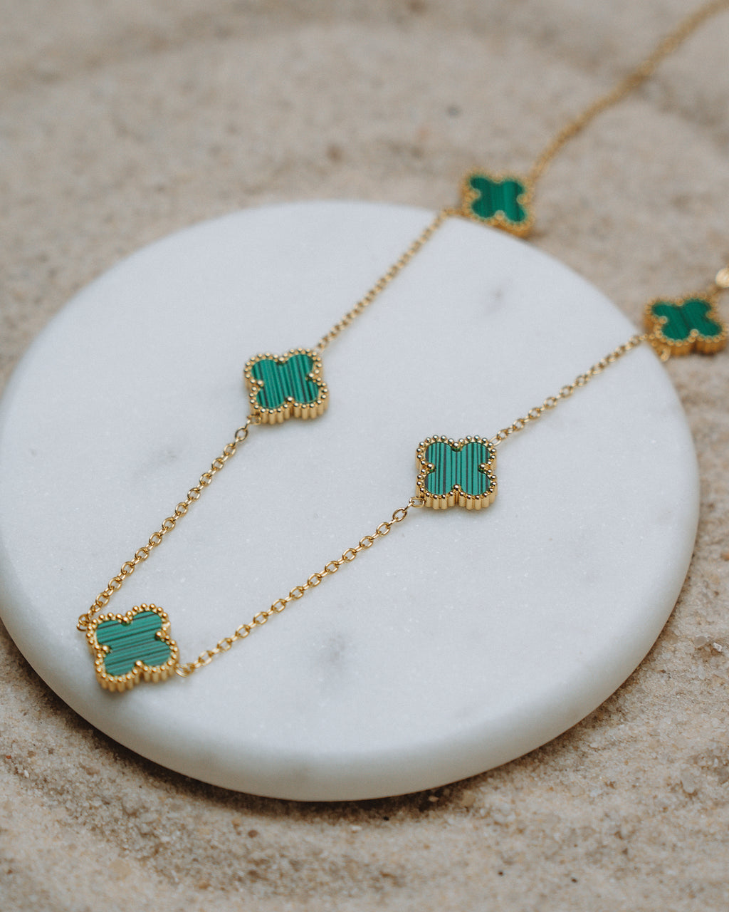 Green Clover Necklace