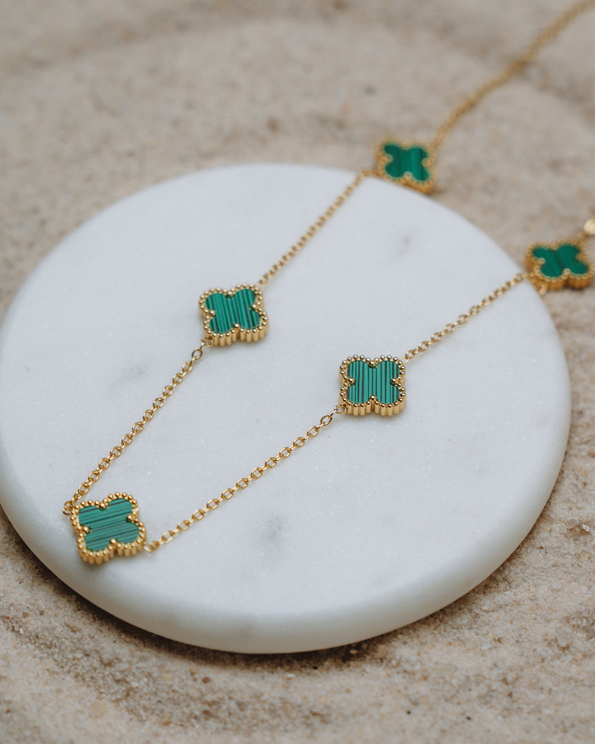 Green Clover Necklace