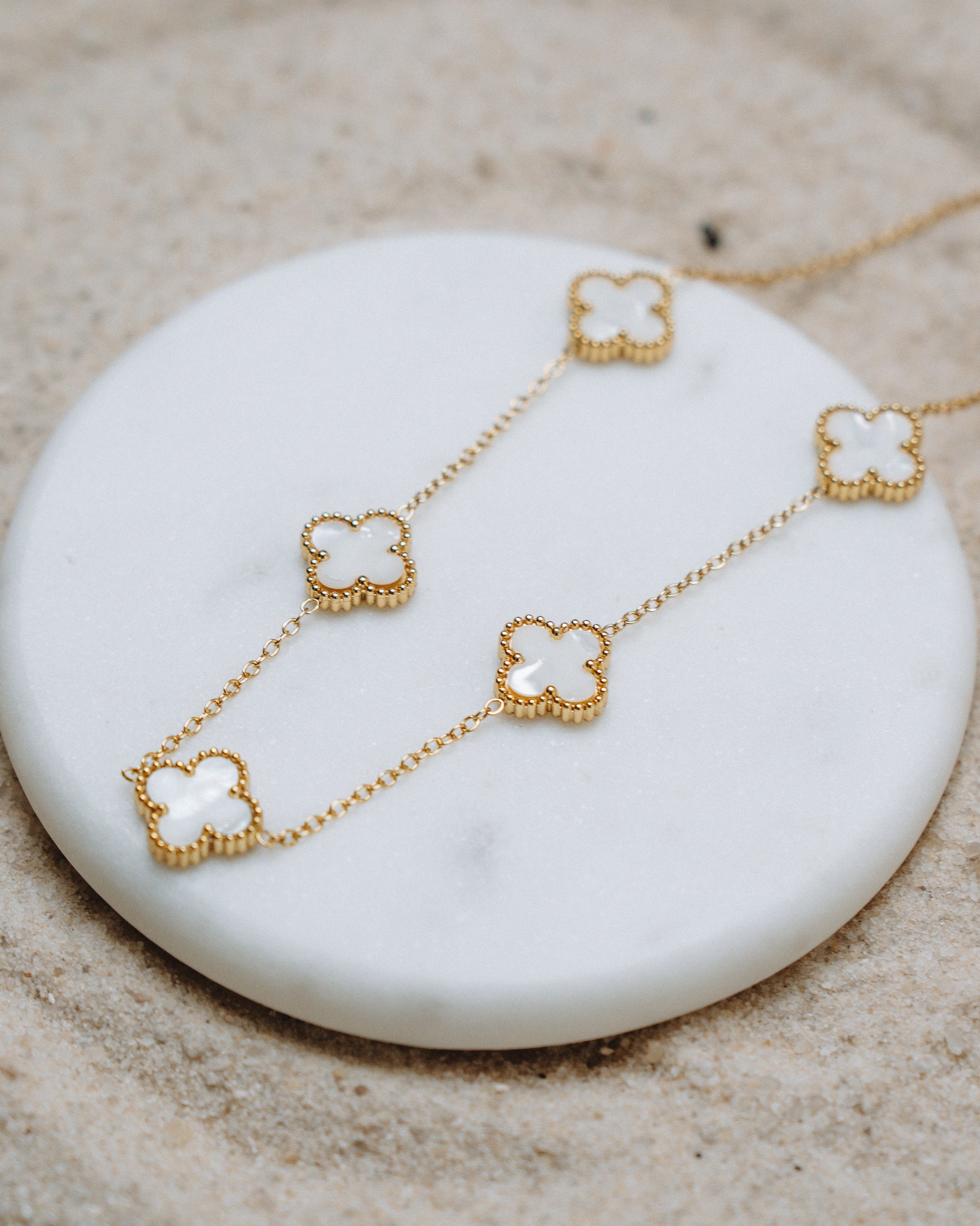 White Clover Necklace