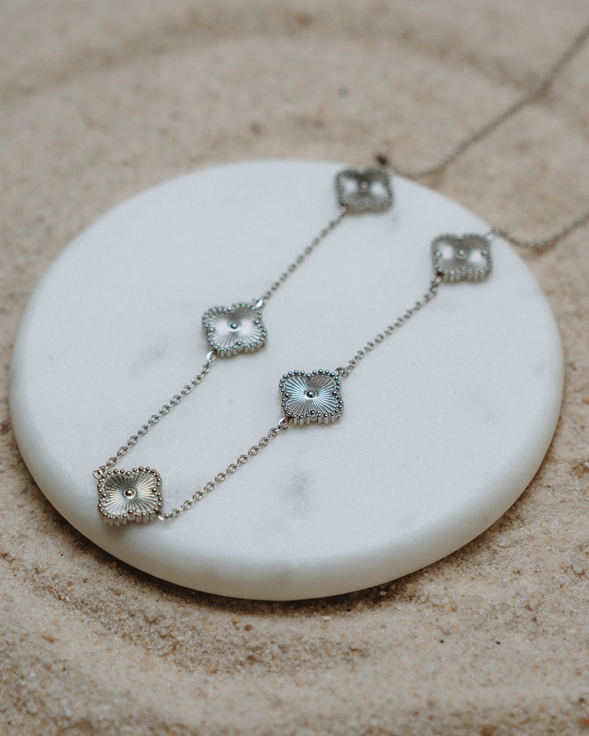 Silver Clover Necklace