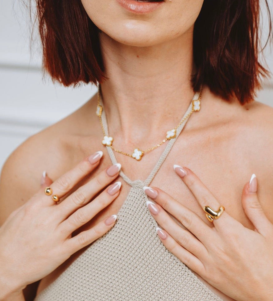 White Clover Necklace