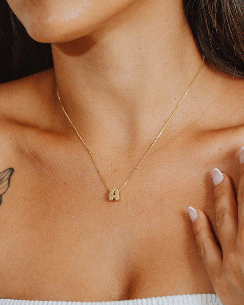 Bubble Letter Necklace