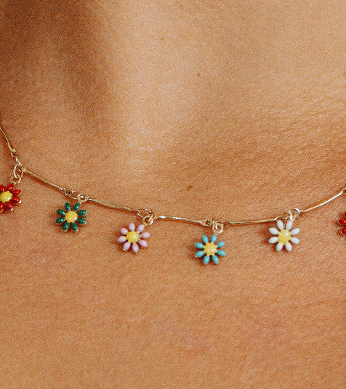 Sunflower Colorful Necklace