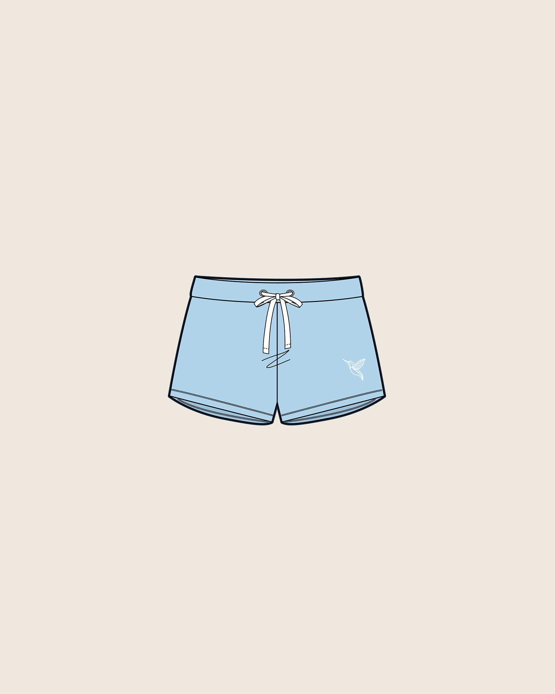 Ocean sweatshort / Sky Blue
