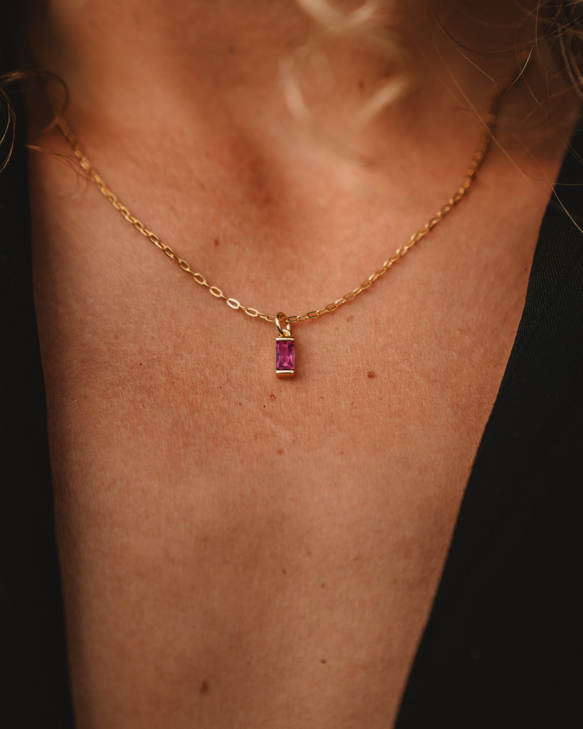 Thea Ruby Red Necklace